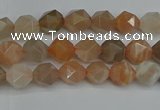 CNG7290 15.5 inches 6mm faceted nuggets moonstone beads