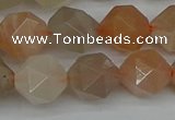 CNG7293 15.5 inches 12mm faceted nuggets moonstone beads