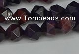 CNG7316 15.5 inches 8mm faceted nuggets purple tiger eye beads