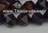 CNG7318 15.5 inches 12mm faceted nuggets purple tiger eye beads