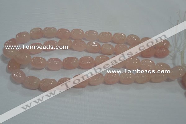 CNG734 15.5 inches 12*18mm nuggets rose quartz beads wholesale