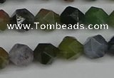 CNG7341 15.5 inches 8mm faceted nuggets Indian agate beads