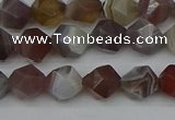 CNG7345 15.5 inches 6mm faceted nuggets botswana agate beads