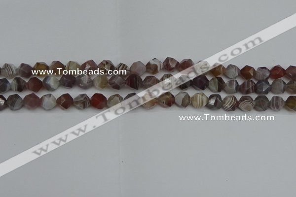 CNG7345 15.5 inches 6mm faceted nuggets botswana agate beads