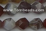 CNG7348 15.5 inches 12mm faceted nuggets botswana agate beads