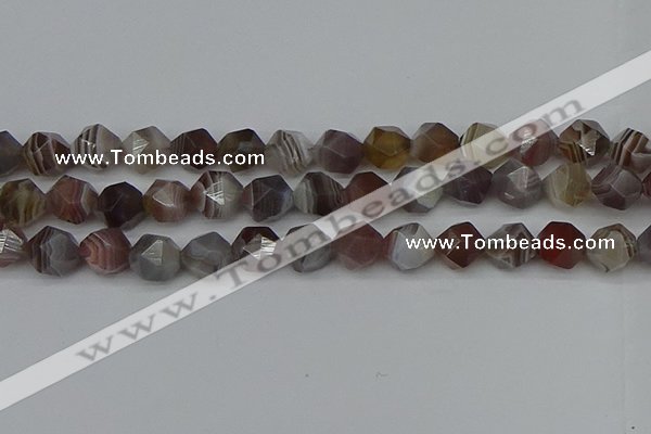 CNG7348 15.5 inches 12mm faceted nuggets botswana agate beads