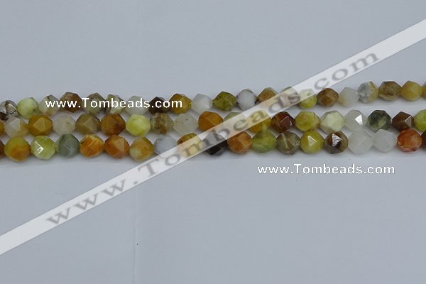 CNG7370 15.5 inches 6mm faceted nuggets mixed opal beads