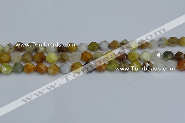 CNG7371 15.5 inches 8mm faceted nuggets mixed opal beads