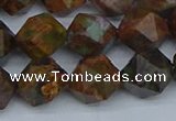 CNG7392 15.5 inches 10mm faceted nuggets green opal beads