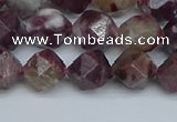 CNG7411 15.5 inches 8mm faceted nuggets tourmaline beads