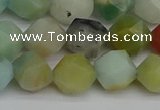 CNG7417 15.5 inches 10mm faceted nuggets amazonite beads