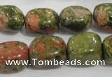 CNG742 15.5 inches 15*18mm nuggets unakite beads wholesale