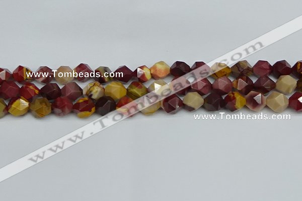 CNG7427 15.5 inches 10mm faceted nuggets mookaite beads