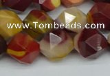 CNG7428 15.5 inches 12mm faceted nuggets mookaite beads