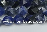 CNG7436 15.5 inches 8mm faceted nuggets sodalite gemstone beads