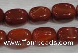 CNG747 15.5 inches 13*18mm nuggets red agate beads wholesale