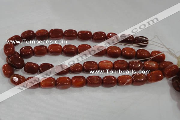 CNG747 15.5 inches 13*18mm nuggets red agate beads wholesale