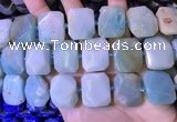 CNG7477 15.5 inches 18*25mm - 20*28mm faceted freeform amazonite beads