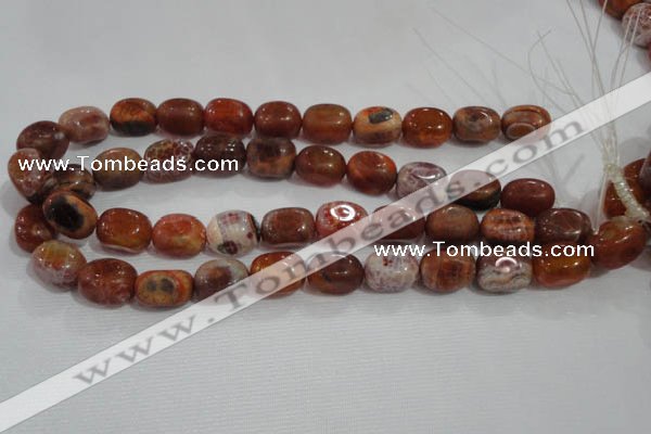 CNG748 15.5 inches 13*18mm nuggets fire agate beads wholesale