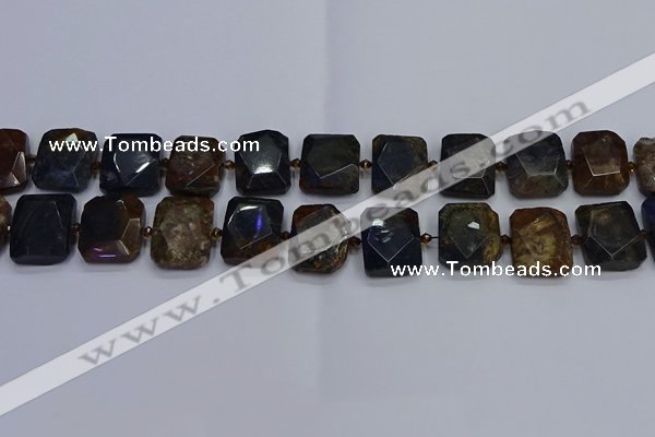 CNG7482 15.5 inches 18*25mm - 20*28mm faceted freeform pietersite beads