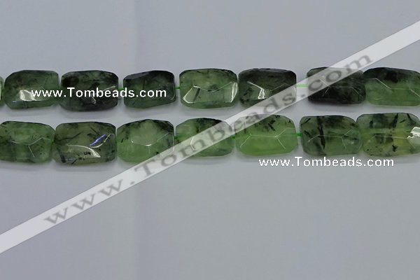 CNG7485 15.5 inches 18*25mm - 20*30mm faceted freeform prehnite beads