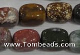 CNG750 15.5 inches 13*18mm nuggets Indian agate beads wholesale