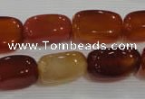 CNG751 15.5 inches 12*20mm nuggets red agate beads wholesale