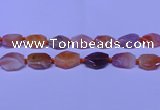 CNG7528 18*25mm - 25*35mm faceted freeform red Botswana agate beads