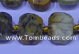 CNG7536 15.5 inches 12*16mm - 15*20mm faceted freeform agate beads