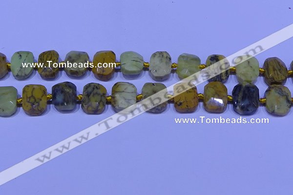 CNG7536 15.5 inches 12*16mm - 15*20mm faceted freeform agate beads