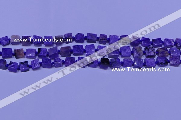 CNG7546 15.5 inches 6*8mm - 10*12mm freeform charoite beads