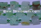 CNG7548 6*8mm - 10*12mm freeform Australia chrysoprase beads