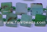 CNG7549 12*14mm - 14*15mm freeform Australia chrysoprase beads