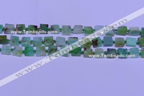 CNG7549 12*14mm - 14*15mm freeform Australia chrysoprase beads