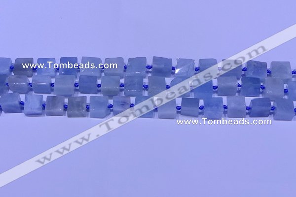 CNG7551 15.5 inches 12*14mm - 14*15mm freeform aquamarine beads