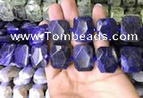 CNG7562 15.5 inches 18*25mm - 20*28mm faceted freeform sodalite beads