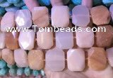 CNG7566 18*25mm - 20*28mm faceted freeform opal gemstone beads