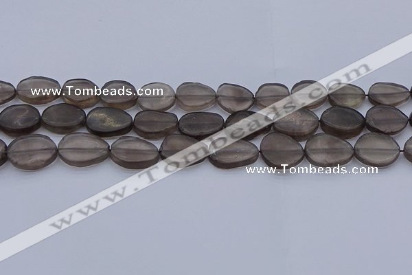 CNG7573 15.5 inches 10*14mm - 13*18mm freeform smoky quartz beads