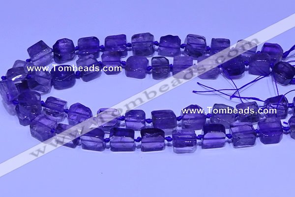 CNG7601 15.5 inches 10*12mm - 12*14mm freeform amethyst beads