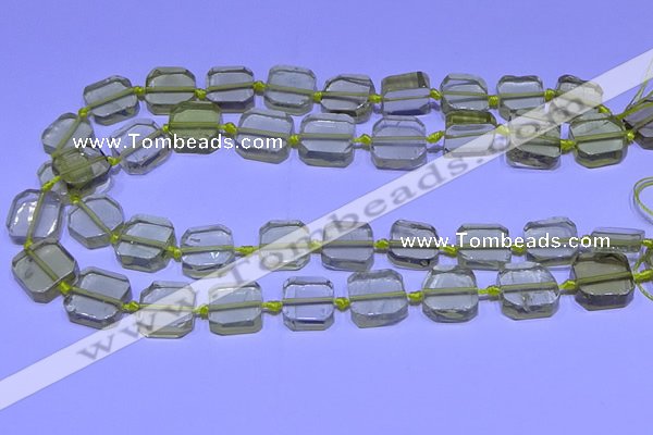 CNG7602 15.5 inches 12*14mm - 15*16mm freeform lemon quartz beads