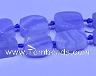 CNG7610 15.5 inches 8*12mm - 10*14mm freeform blue lace agate beads