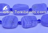 CNG7611 15.5 inches 10*14mm - 12*16mm freeform blue lace agate beads