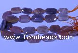 CNG7624 20*30mm - 22*32mm faceted freeform sunstone beads