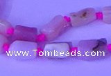 CNG7638 15.5 inches 5*7mm - 8*10mm nuggets pink opal beads
