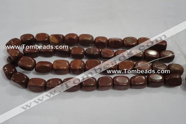 CNG770 15.5 inches 13*18mm nuggets Chinese red jasper beads wholesale