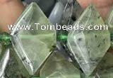 CNG7703 15.5 inches 13*20mm - 15*25mm faceted freeform prehnite beads