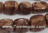 CNG772 15.5 inches 13*18mm nuggets chinese bamboo stone beads wholesale