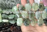 CNG7754 13*18mm - 15*25mm faceted freeform prehnite beads