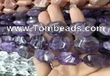 CNG7802 15.5 inches 13*18mm - 18*25mm faceted freeform amethyst beads