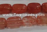 CNG783 15.5 inches 13*18mm nuggets cherry quartz beads wholesale